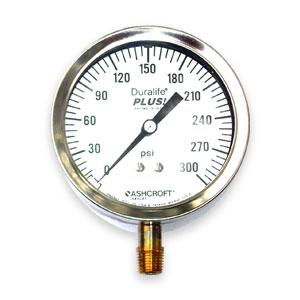 Ashcroft 3 1/2" 1009AW, 1/4" LM - Fire Pump Test Gauge